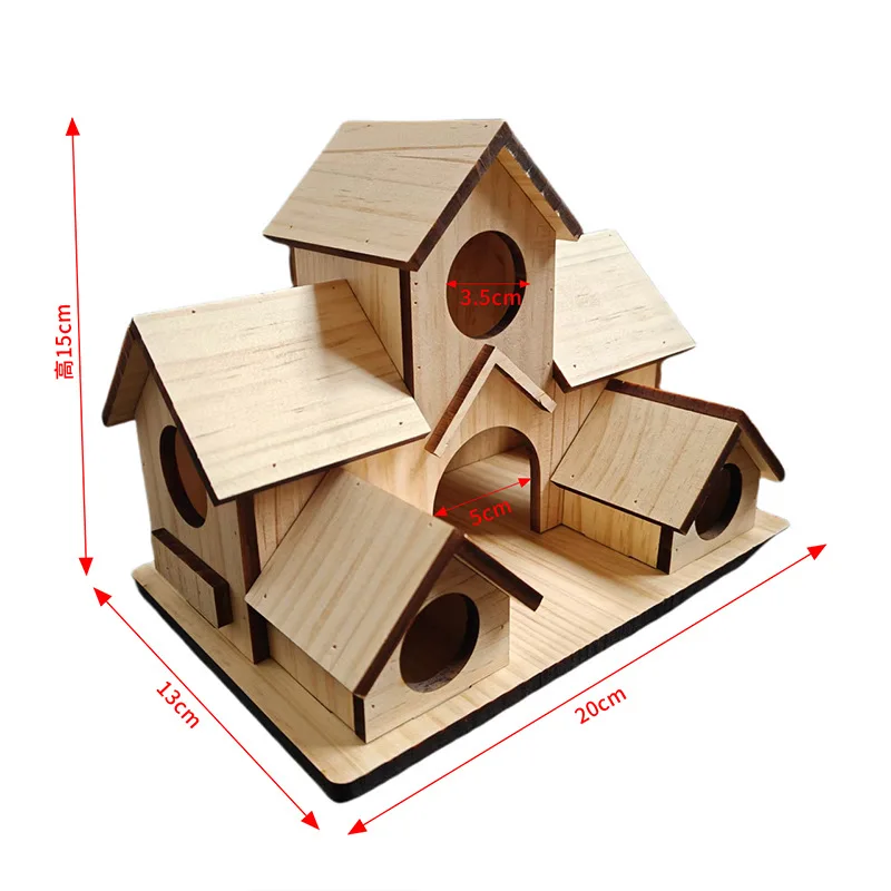Grande maison à oiseaux décorative pour jardin et cour – Image 4