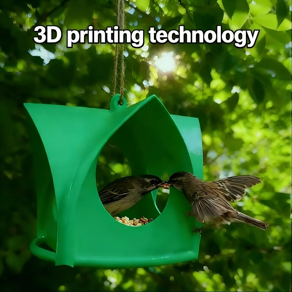 Petite mangeoire à oiseaux au design pratique – Image 3