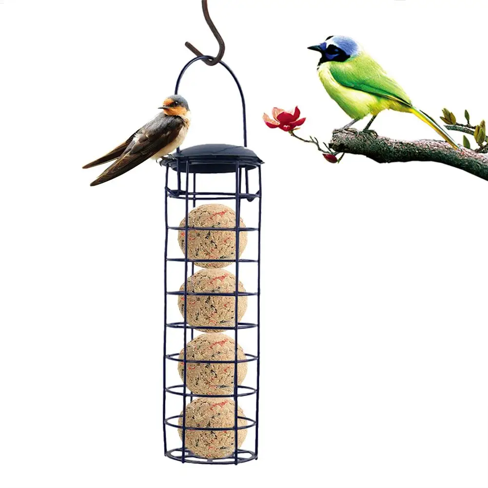 Mangeoire à boules de graisse avec support pour oiseaux – Image 2