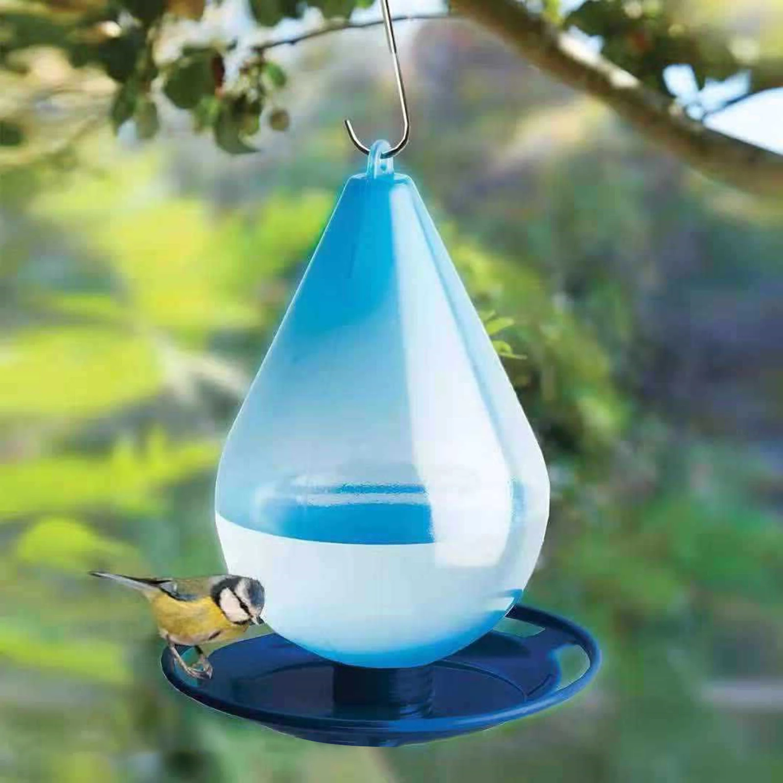 Abreuvoir suspendu à gouttelettes pour oiseaux du jardin